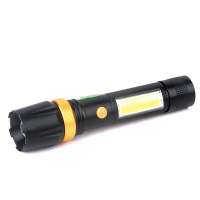 2020 new design  XML T6 +COB rechargeable flashlight high brightness led tactical military torch light for hunting camping