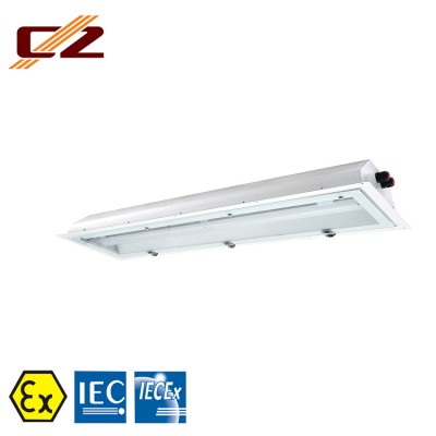 CZ1361 and CZ1362 series IECEx Certified Explosion-proof zone 1 Lustration T5/T8 Light Fittings 2X14W/18W/28W/36W