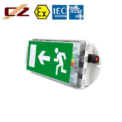 Manufacturing IECEX ATEX Certified Explosion-proof 3W LED Emergency Exit Light