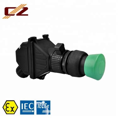 IECEx and ATEX Certified Explosion-proof Waterproof IP66 Plastic push button switch