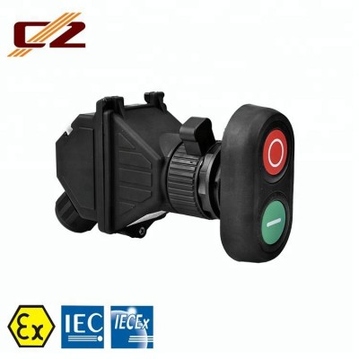 IECEx and ATEX certified Plastic Explosion-proof Double push button switch