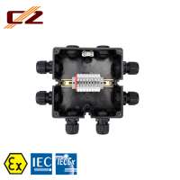 IECEX and ATEX Certified 6 Ways Industrial IP66 Full Plastic Explosion-proof Junction Terminal Box Connector